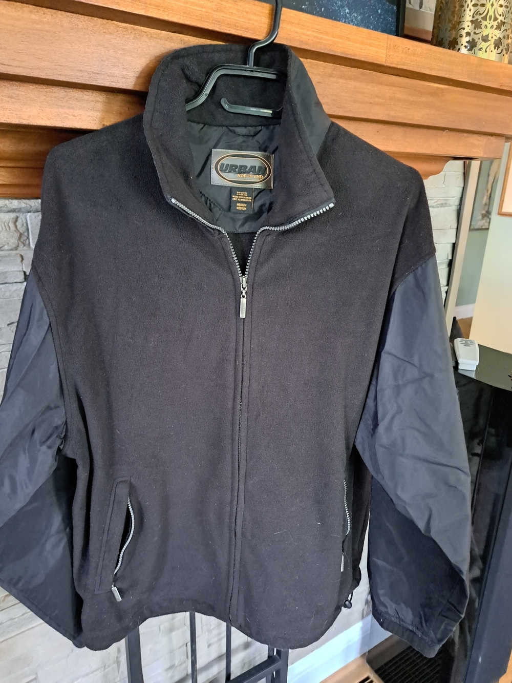 Urban Outfitters Black Men's Lightweight Zip Jacket